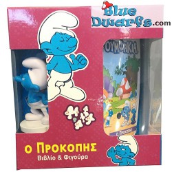 Hefty Smurf - Collectible figurine with Greek booklet in box - 7,5cm - Nr. 7