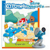 IJdele smurf met spiegel - verzamelfiguurtje met Grieks boekje in doosje - 7,5cm - Nr. 4