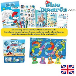 Activity kit of the Smurfs - English language - Puzzle / Games / Booklets - Στρουμφάκια  - 28x21cm