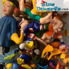 10 Vintage film/ tv serie speelfiguurtjes -  Willekeurig geselecteerd