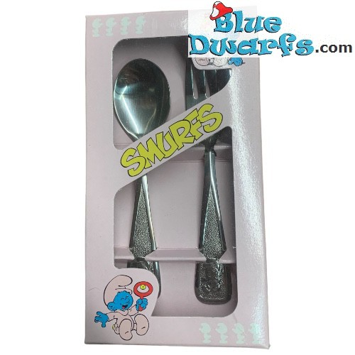 The Smurf children cutlery set 2 parts