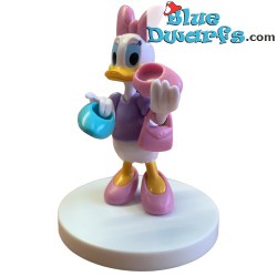 Daisy Duck with bag - Disney collector item on pedestal figurine - Mega Fanbuk - 6cm