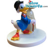 Dagobert Duck met geldzak - Disney verzamelfiguurtje op rondje - Mega Fanbuk - 6cm