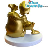 Uncle Scrooge with money back - Gold - Disney collector item on pedestal figurine - Mega Fanbuk - 6cm