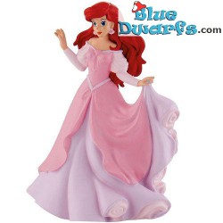 Ariel en de kleine zeemeermin - in roze jurk - Disney Speelfiguur - 8 cm