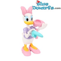 Katrien Duck met tas - Disney verzamelfiguurtje op rondje - Mega Fanbuk - 6cm