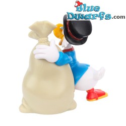 Figura Gil Pato Duck con dinero en base circular - Disney - Mega Fanbuk - 6cm