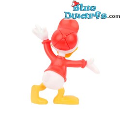 Figura Huey / Hugo /Juanito en base circular - Rojo - Disney - Mega Fanbuk - 5cm