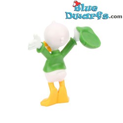 Figura Louie / Luis/ Jorgito en base circular - verde - Disney - Mega Fanbuk - 5cm