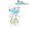 Astronaut Smurf verzamelfiguurtje op rondje SBABAM - 7,5cm