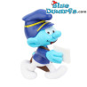 Postman Smurf collector item on pedestal SBABAM - 7,5cm