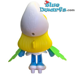 Schtroumpfette avec des ailes de feuilles - Figurine Burger King - Schtroumpf en plastique - 15 cm