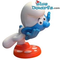 Clumsy smurf - Burger King Figurine - Plastic Smurf - 15 cm