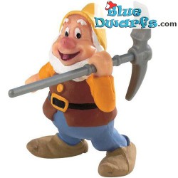 Disney Snowwhite and the seven dwarfs - Happy with pickaxse - Figurine - Bullyland - 6cm