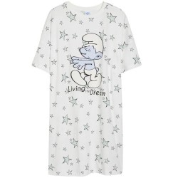 Schlümpfe Schlafanzug / Nachthemd Damen - Living the Dream - Größe S