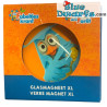 5x  glas magneetjes - Fabeltjeskrant - 5cm