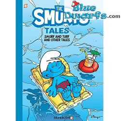 Stripboek van de Smurfen - Engelstalig - The Smurfs Tales - Smurf And Turf - Papercutz - Hardcover - Nr. 4