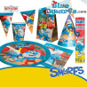 8x  Becher  - Schlumpf mit Papa Schlumpf - Party Factory - 250ML