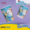 8x Vasos - pitufo y pitufina - Party Factory - 250ML