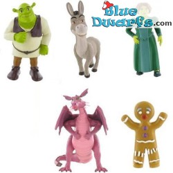 Set da gioco - Shrek - 5 figurinas - Dreamworks - Comansi - 6cm