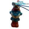 Grand Schtroumpf Plastic Pendentif (+/- 1,5 cm)