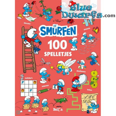Boek van de Smurfen: 100 spelletjes met de smurfen - Nederlandstalig -  (96 pagina's)