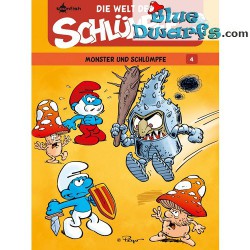 Bande dessinée- Die Schlümpfe - Die Welt der Schlümpfe 4 - Von Monstern und Schlümpfen - Hardcover Allemand