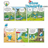 Smurfen stripboek - Die Schlümpfe - Schlumpfereien 02 Kurzgeschichten und Cartoon-Strips - Hardcover Duits