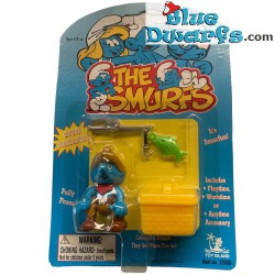Smurf with green fish - toy island