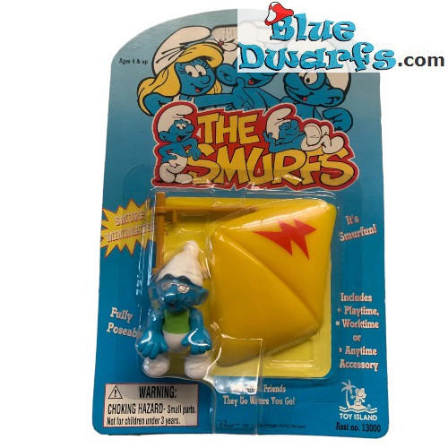 Sailor smurf with sailing boat - toy island