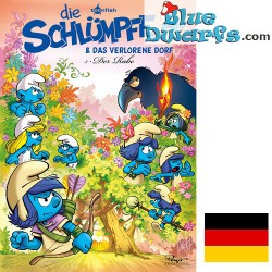 Smurfen stripboek - Die Schlümpfe und das verlorene Dorf 03 Der Rabe - Hardcover Duits