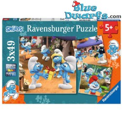 Smurf Puzzle  - 3x49 pieces - Clementoni
