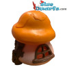 49013: Schtroumpf Mini Maison -marron/rose/orange - sans boite - Schleich - 8x8x10cm