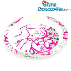 Plato melamina - Pitufina - Los pitufos - 21,5 cm