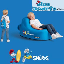Chaise pour enfants - Les Schtroumpfs - bleu - Softybag - 85x62x50cm
