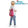 Chaise pour enfants - Schtroumpfettes - rose - Softybag - 85x62x50cm