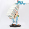 Obelix met stapel boeken - kunstharsfiguur Asterix & Obelix - Plastoy - 15 cm
