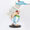 Obelix mit Bücherstapel - Kunstharzfigur - Plastoy -15cm