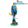 Sergeant Chesterfield – Boos kijkend  – De Blauwbloezen – Plastoy / Collectoys beeldje - 18cm