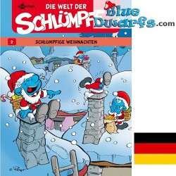 Bande dessinée- Die Schlümpfe - Die Welt der Schlümpfe 2 - Schlumpfige Weihnachten - Hardcover Allemand