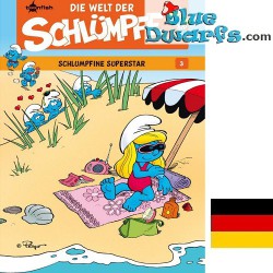 Smurfen stripboek - Die Schlümpfe - Die Welt der Schlümpfe 3 - Schlumpfine Superstar - Hardcover Duits
