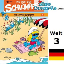 Cómic Los Pitufos - Die Schlümpfe - Die Welt der Schlümpfe 3 - Schlumpfine Superstar - Hardcover alemán