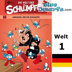 Bande dessinée- Die Schlümpfe - Die Welt der Schlümpfe 1 - Gargamel und die Schlümpfe - Hardcover Allemand