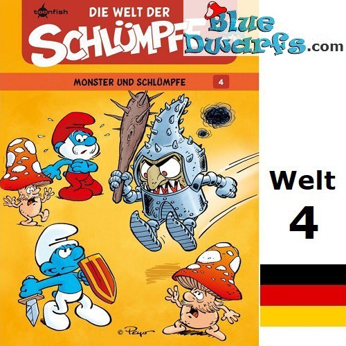 Smurfen stripboek - Die Schlümpfe - Die Welt der Schlümpfe 4 - Von Monstern und Schlümpfen - Hardcover Duits