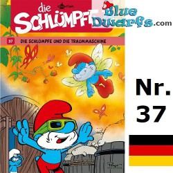 Bande dessinée- Die Schlümpfe - Die Schlümpfe 37 Die Schlümpfe und die Traummaschine - Hardcover Allemand