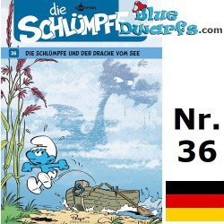 Bande dessinée- Die Schlümpfe - Die Schlümpfe 36 Die Schlümpfe und der Drache vom See - Hardcover Allemand