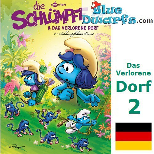 Smurfen stripboek - Die Schlümpfe und das verlorene Dorf 02 Schlumpfblütes Verrat - Hardcover Duits