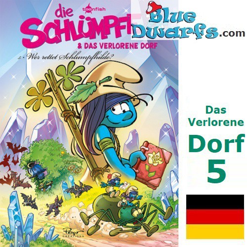 Cómic Los Pitufos - Die Schlümpfe und das verlorene Dorf 05 Wer rettet Schlumpfhilde? - Hardcover alemán