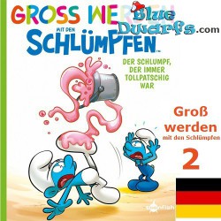 Smurfen stripboek - Groß werden mit den Schlümpfen 2 Der Schlumpf, der immer tollpatschig war - Softcover Duits