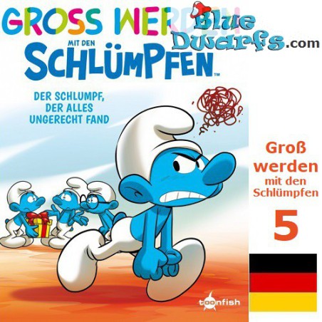 Smurfen stripboek - Groß werden mit den Schlümpfen 5 - Der Schlumpf, der alles ungerecht fand - Softcover Duits